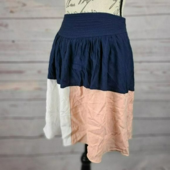 Anthropologie Dresses & Skirts - ♡3/$30♡ HD in Paris Blue Geometric Mini Skirt -XS